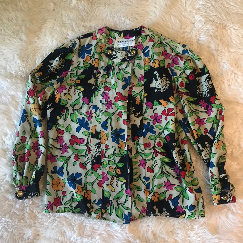 Vintage Adolfo x Saks Fifth Ave RARE blouse